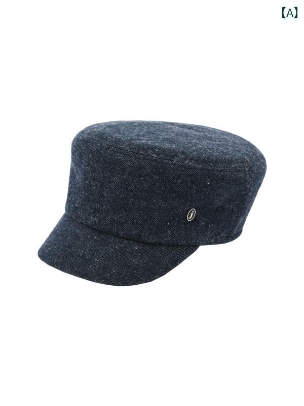 帽子 包頭 子供 デニム 通気性 日焼け防止 伸縮性 おしゃれ フラットトップ ファッション 無地 ブルー