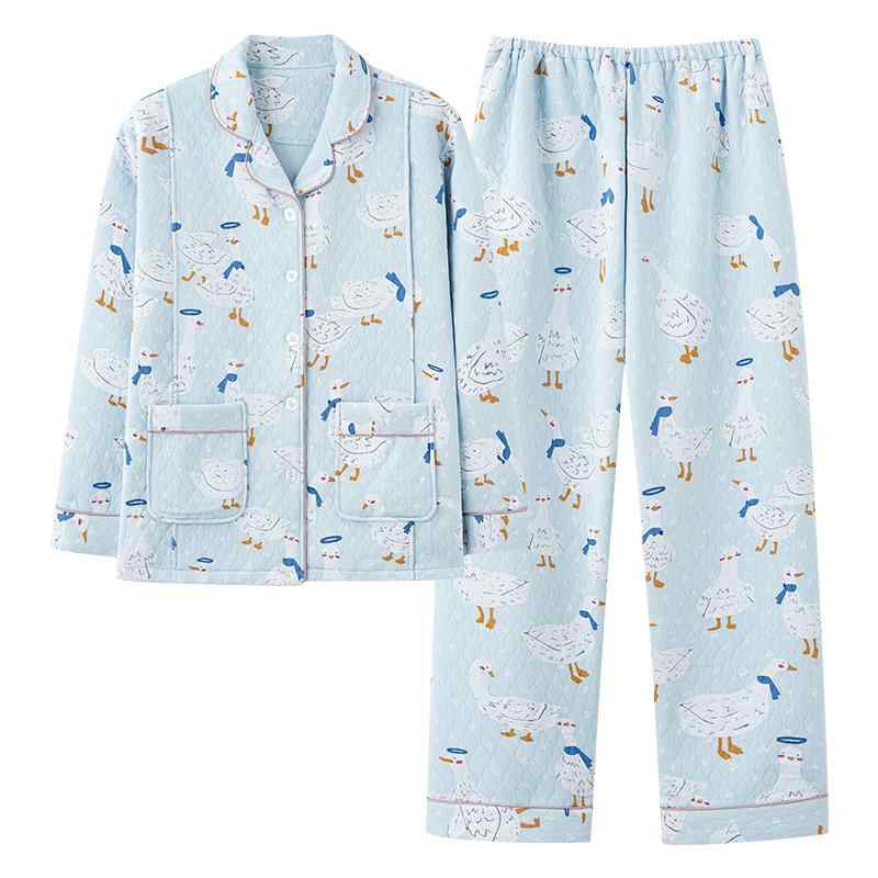 マタニティ パジャマ カジュアル おしゃれ ファッション 秋冬 大きいサイズ 厚手 授乳 コットン 産後 ..