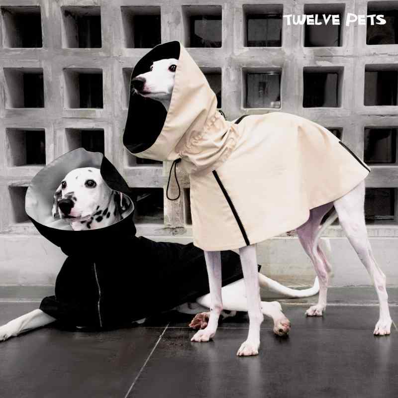 犬用 レインコート TwelvePets ペット 犬用 防水 防汚 トランペット つば ストーム レインコート マント ケープ 大型 中型 小型
