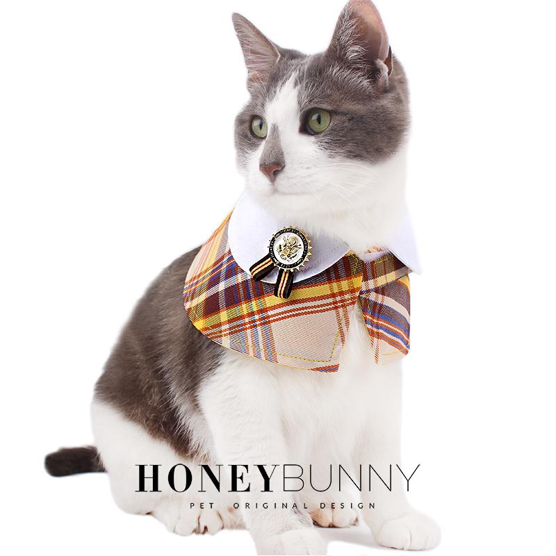 ペットウェア おしゃれ かわいい ファッション 犬 猫 洋服 衣装 ハニーバニー JK チェック柄 ショール ..