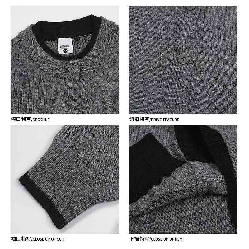 カーディガン ボーダー セーター ニット カーディガン スウェット ジャケット ショート トップス アウ..