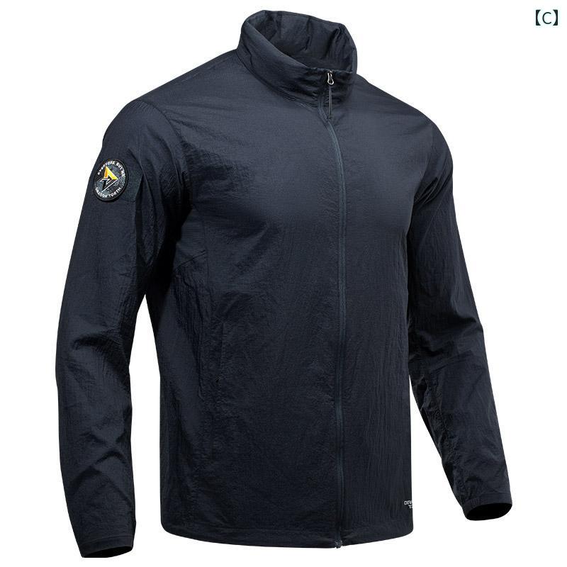 アウトドア ウィンドブレーカー アウター 長袖 スポーツ 夏 日焼け防止 カジュアル シンプル 便利 使いやすい おしゃれ ファッション 耐雨 アーティファクト 通勤 グレー グリーン ブルー