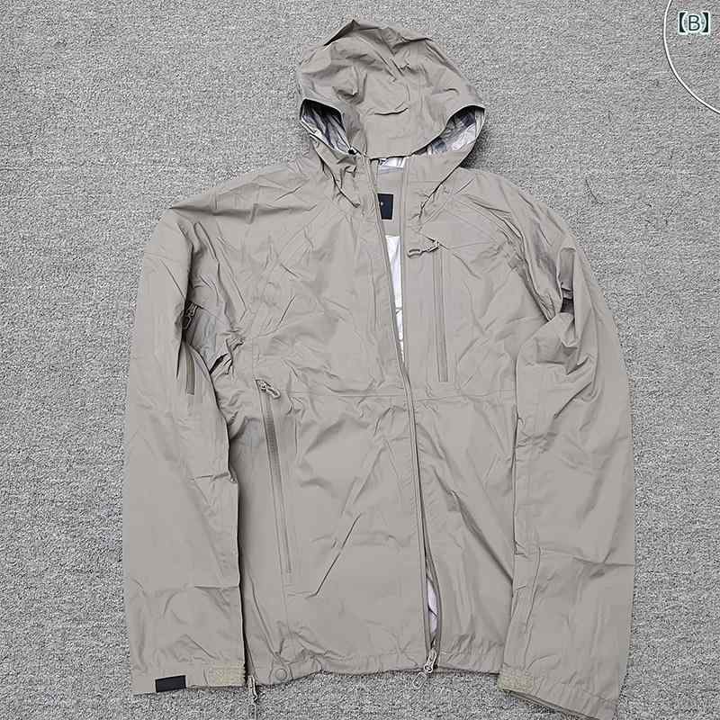 ジャケット アウトドア メンズ アウター 帽子 フード付き パンツ 上下セット 秋冬 暖かい 通気性 防風 カジュアル シンプル 便利 使いやすい おしゃれ ファッション 耐雨 アーティファクト 登山 ハイキング