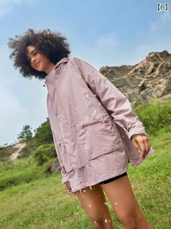 ジャケット アウトドア レディース アウター 春 ゆったり 防風 防水 万能 カジュアル シンプル 便利 使いやすい おしゃれ ファッション 耐雨 アーティファクト