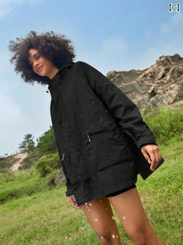 ジャケット アウトドア レディース アウター 春 ゆったり 防風 防水 万能 カジュアル シンプル 便利 使いやすい おしゃれ ファッション 耐雨 アーティファクト