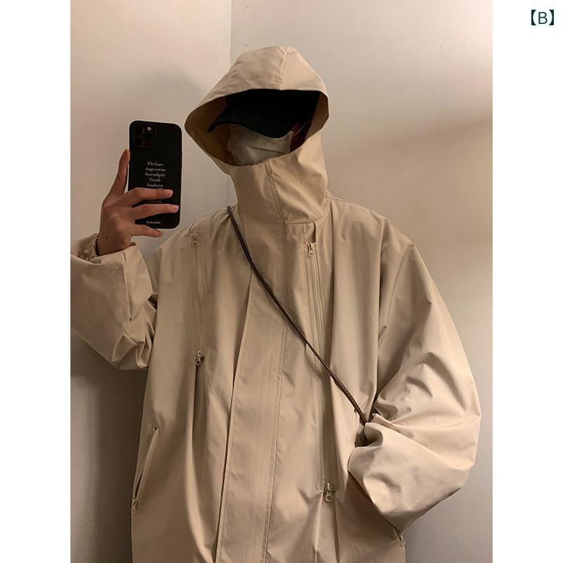 ジャケット アウトドア トップス アウター スリーインワン ゆったり 大きいサイズ 防風 防水 カジュアル シンプル 便利 使いやすい おしゃれ ファッション 耐雨 アーティファクト 登山 ブラック