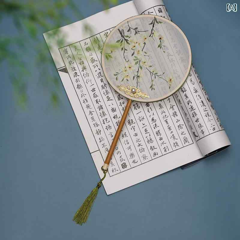 中国 扇子 レトロ レディース ファッション おしゃれ 漢服 子供 演舞 パフォーマンス 衣装 小道具 中華..