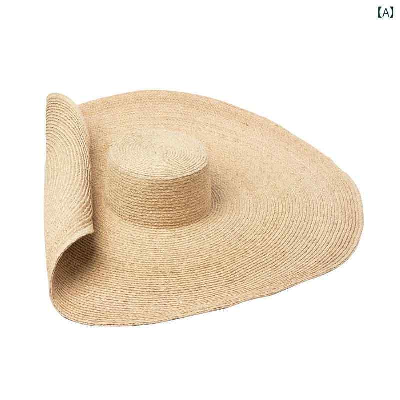 ラフィアハット 帽子 女性用 夏 2024年 つば広 おしゃれ ファッション かわいい カジュアル サンシェー..