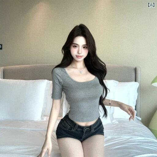 レディース チュニック シャツ 半袖 レディース チュニック シャツ 半袖 夏用 女性用 イエロー U ネック 半袖 ショルダー Tシャツ スリム ウエスト レイヤリング シャツ ホット ガール ボディシェイプ 半袖 トップ レディース チュニック シャツ 半袖 レディース チュニック シャツ 半袖 夏用 女性用 イエロー U ネック 半袖 ショルダー Tシャツ スリム ウエスト レイヤリング シャツ ホット ガール ボディシェイプ 半袖 トップ