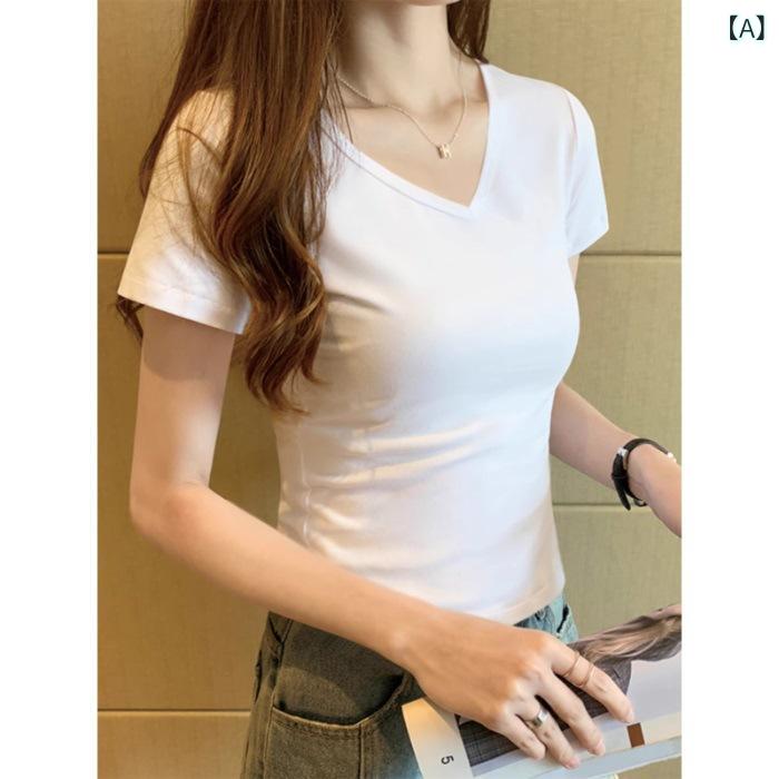 レディース チュニック シャツ 半袖 レディース チュニック シャツ 半袖 ソリッドカラー ショルダー V..