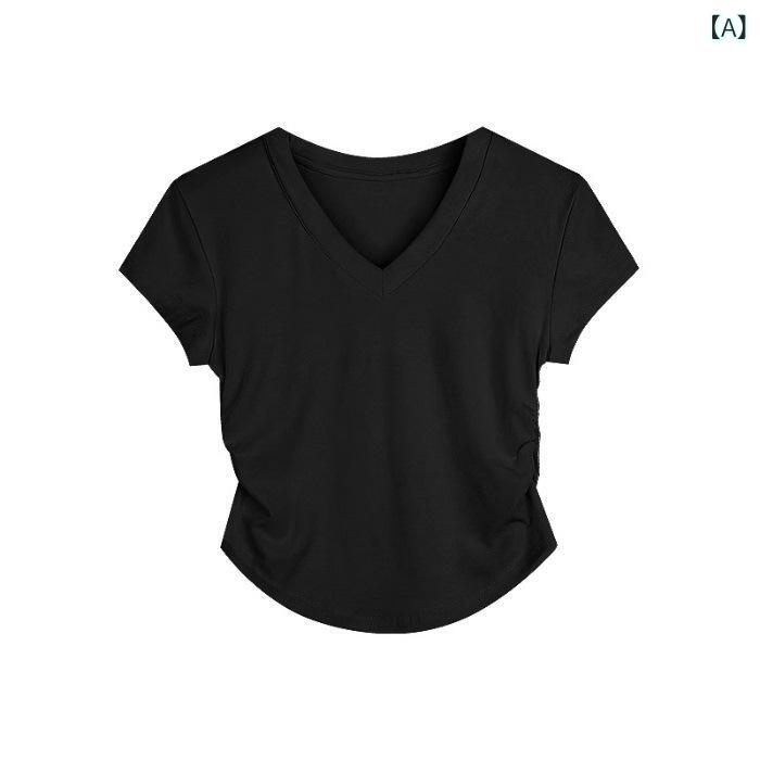 レディース チュニック シャツ 半袖 レディース チュニック シャツ 半袖 アメリカン Vネック グレー シ..