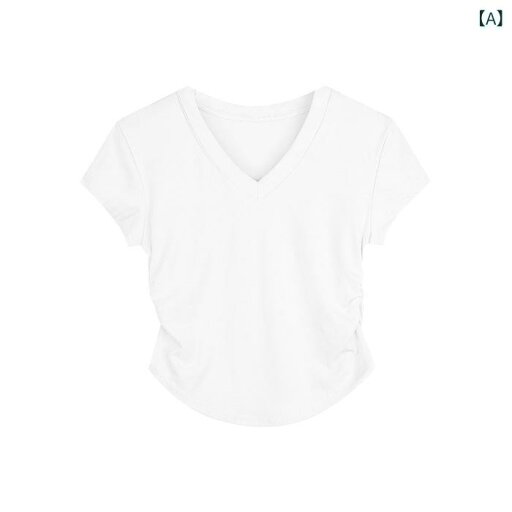 レディース チュニック シャツ 半袖 レディース チュニック シャツ 半袖 ホット ガール Vネック 半袖 Tシャツ レディース 夏 2025 裾 不規則な ウエスト スリム ショート トップ レディース チュニック シャツ 半袖 レディース チュニック シャツ 半袖 ホット ガール Vネック 半袖 Tシャツ レディース 夏 2025 裾 不規則な ウエスト スリム ショート トップ