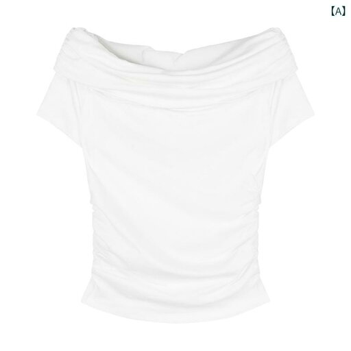 レディース チュニック シャツ 半袖 レディース チュニック シャツ 半袖 ワンショルダー 半袖 Tシャツ レディース 2025 夏の 魅惑的 ホット ガール スリム ウエスト ショート オフショルダー 学生 トップ レディース チュニック シャツ 半袖 レディース チュニック シャツ 半袖 ワンショルダー 半袖 Tシャツ レディース 2025 夏の 魅惑的 ホット ガール スリム ウエスト ショート オフショルダー 学生 トップ