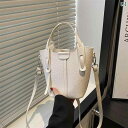 レディース カゴバッグ の レディースバッグ 2025 ワンショルダー クロス ボディ レディースバッグな 小さい 正方形 バッグ 韓国 スタイル 野菜 かご バケット バッグ(4)