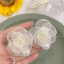 ピアス パール ピアス パール 美しい 小 清新 森 系 パール 花 イヤリング 仙 魅惑的 ファッション 耳 飾り小 衆 アクセサリーx2