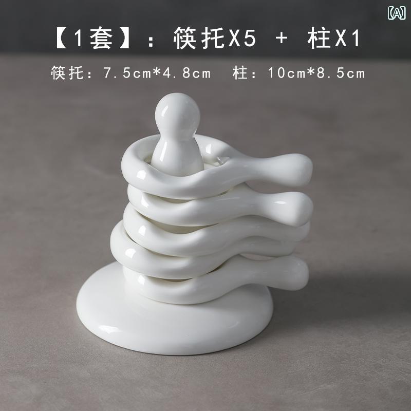 卓上 箸置き ホルダー おしゃれ 食器 収納 テーブル キッチン アーティファクト スプーン レンゲ フォーク セラミック 韓国