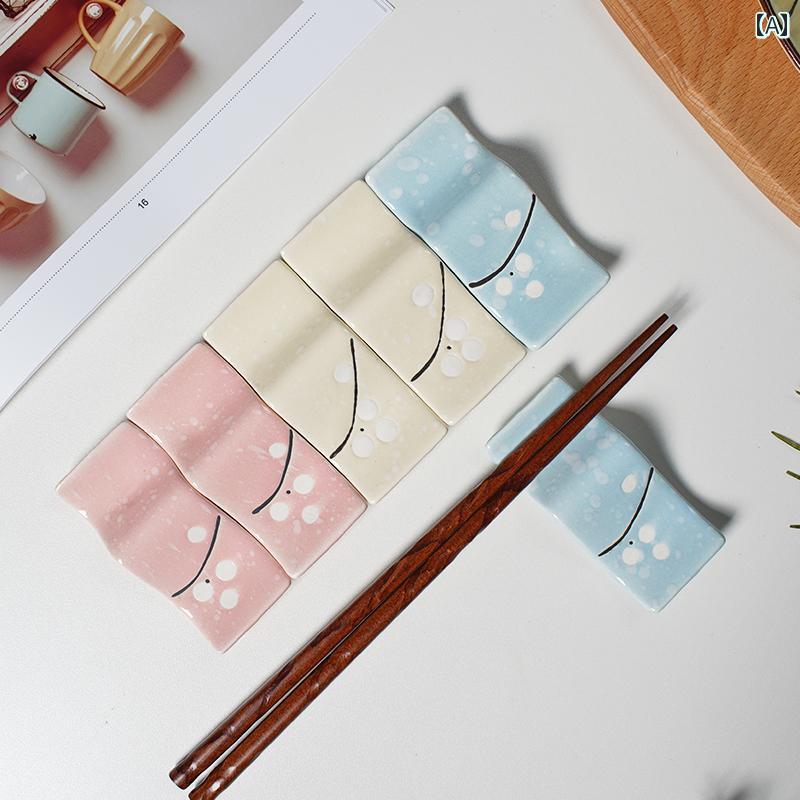 卓上 箸置き おしゃれ 食器 収納 テーブル キッチン アーティファクト スプーン レンゲ フォーク セラミック ダブル レストラン