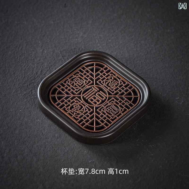 コースター ウォーターカップ デスクトップ ホットミルク コーヒー スープ 紅茶 ワイン お湯 茶道 家庭用 断熱 スクエア プラスチック