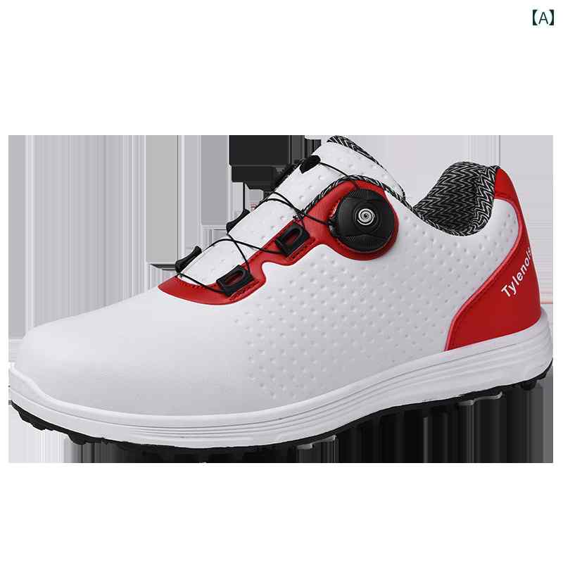 メンズゴルフシューズ カジュアル スニーカー おしゃれ スポーツ 男性用 紳士靴 防水 綺麗 通気性が良..