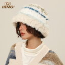 バケットハット 帽子 シンプル カジュアル おしゃれ ファッション レディース ドーム 秋冬 もこもこ 暖かい 防寒アーティファクト ベルベット 顔が小さく見える ニット 観光 カラーマッチング カーキ グリーン グレー