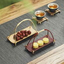 おしぼりトレイ ティータオル 茶道 禅 ドライ フルーツ スナック ハンドル ウェットティッシュ パッド ティーテーブル 装飾 アクセサリー