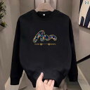 メンズ スウェット スポーツ ウェア トップス 春秋冬 カジュアル ファッション ラウンドネック ベルベット