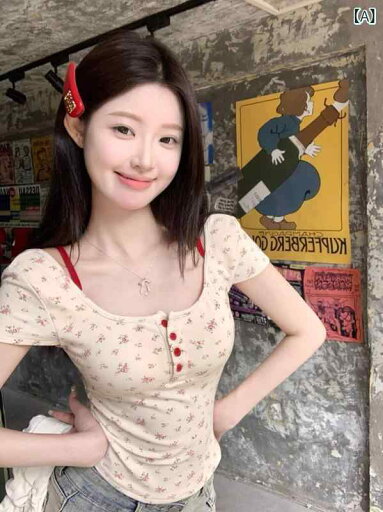 ティアード チュニック ブラウス ぽわん袖 レディース なの 2つの 衝突 色の 花の 半袖 t シャツ レディース 夏の 感 ティアード チュニック ブラウス ぽわん袖 レディース なの 2つの 衝突 色の 花の 半袖 t シャツ レディース 夏の 感