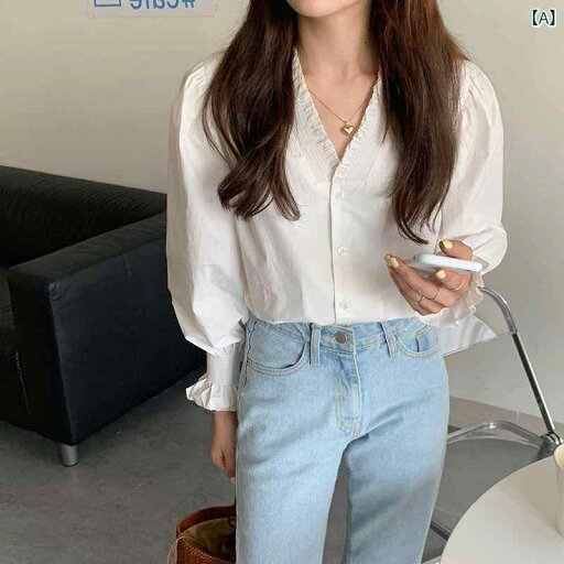 ティアード チュニック ブラウス ぽわん袖 レディース 女性用 フレンチ Vネック バブル スリーブ シャツ 春秋な 韓国 シックで シック トップス ティアード チュニック ブラウス ぽわん袖 レディース 女性用 フレンチ Vネック バブル スリーブ シャツ 春秋な 韓国 シックで シック トップス