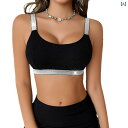レディース タンクトップ ブラトップ カップ付き レディース タンクトップ ブラトップ カップ付き 女性用 ブラジャー ホット ガール トップス 美しい 背中 大きい 胸 小さい 外 着 プッシュアップ サイド 収縮 魅惑的 シルバーリボン と アメリx10