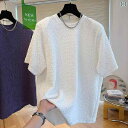 ティアード チュニック ブラウス ぽわん袖 レディース 高級 質感の カジュアル 半袖 Tシャツ 男女兼用 シアサッカー リーズナブル スタイル ゆったり の ...