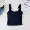 レディース タンクトップ ブラトップ カップ付き レディース タンクトップ ブラトップ カップ付き ホット ガール クロス サスペンダー ビューティー バック オール イン ワン 固定 カップ 下着 女性用 ベスト 胸 パッド 付きな 胸 包帯 チュー