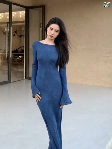 無地 ワンピース きれいめ ロイヤル シスター 大人 スリム フレンチ ヒップ スカート 高級感 夏 タイトドレス ブルー 無地 ワンピース きれいめ ロイヤル シスター 大人 スリム フレンチ ヒップ スカート 高級感 夏 タイトドレス ブルー