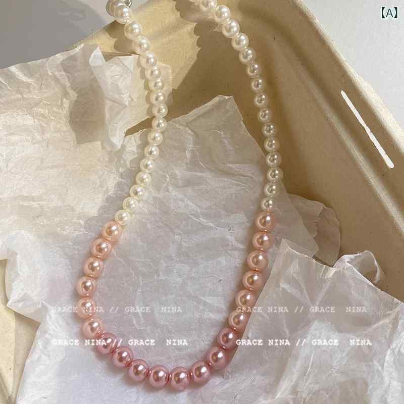 ネックレス レディース シンプル チェーン パール ネックレス レディース シンプル チェーン パール 初..