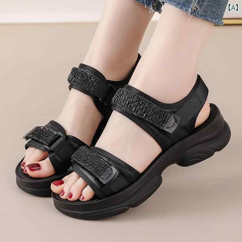 レディース スポーツサンダル 厚底 レディース スポーツサンダル 厚底 厚底 プラット フォーム ソール ..