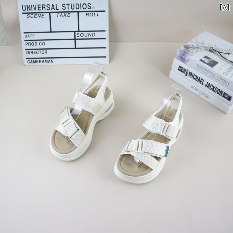 レディース スポーツサンダル 厚底 レディース スポーツサンダル 厚底 16 夏の 厚底 エア クッション ..