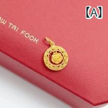 ネックレス レディース オープンハート 夢の ネットの バラの 花の ペンダントの 霊 動の 花園の 金の 店の同 項の ネックレスの 透かし彫りの 設計は 爆...
