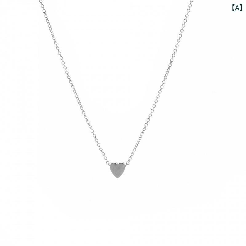 ネックレス レディース オープンハート 愛の ネックレスの レディース 親友の 首の 鎖の 大衆の 設計の 高級 感は シンプルで クール 風の 桃の 心の 鎖...