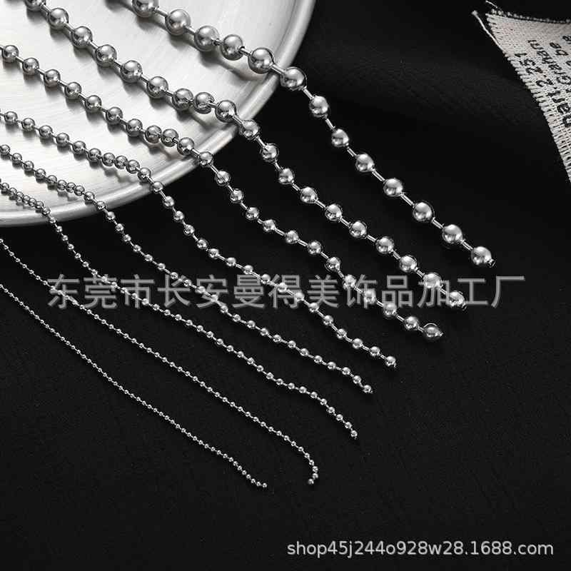 レイヤード ネックレス 重ね付け おしゃれ レイヤード ネックレス 重ね付け おしゃれ 304 ステンレスの ビーズ チェーンの メンズ ネックレス チタン 鋼...