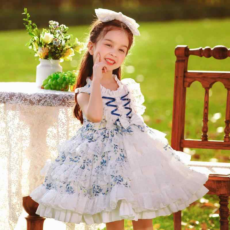 ワンピース 病みかわいい プリンセスドレス ロリータ服 リボン コスチューム コスプレ衣装 ロリータ　ドレス　コスプレ の ロリータドレス 子供用 ドレス 花柄 ロリータ ベスト チュチュ スカート 夏の スタイル