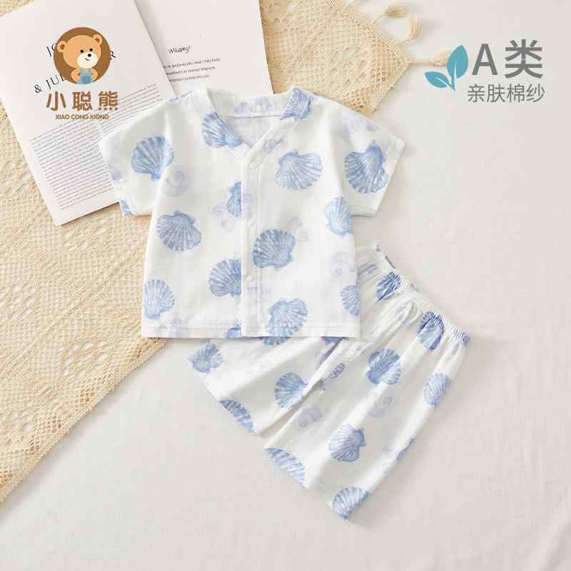 カジュアル おしゃれ かわいい 肌に優しい ベビー服　夏用　ウェア ベビー 服 夏 薄手 スプリット スー..