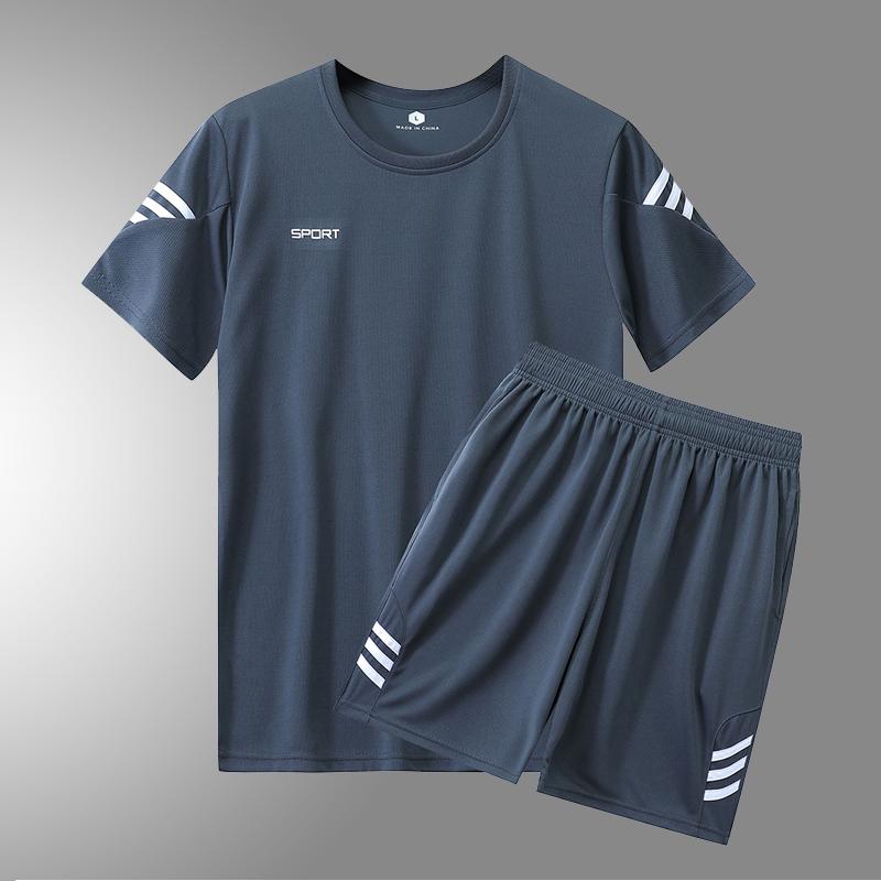 吸汗速乾 接触冷感 ひんやり 涼しい ランニングウェア　スポーツ　メンズ 中年 半袖 Tシャツ メンズ 速乾 スポーツウェア 夏 ゆったり ランニング スーツお父さんの 夏服