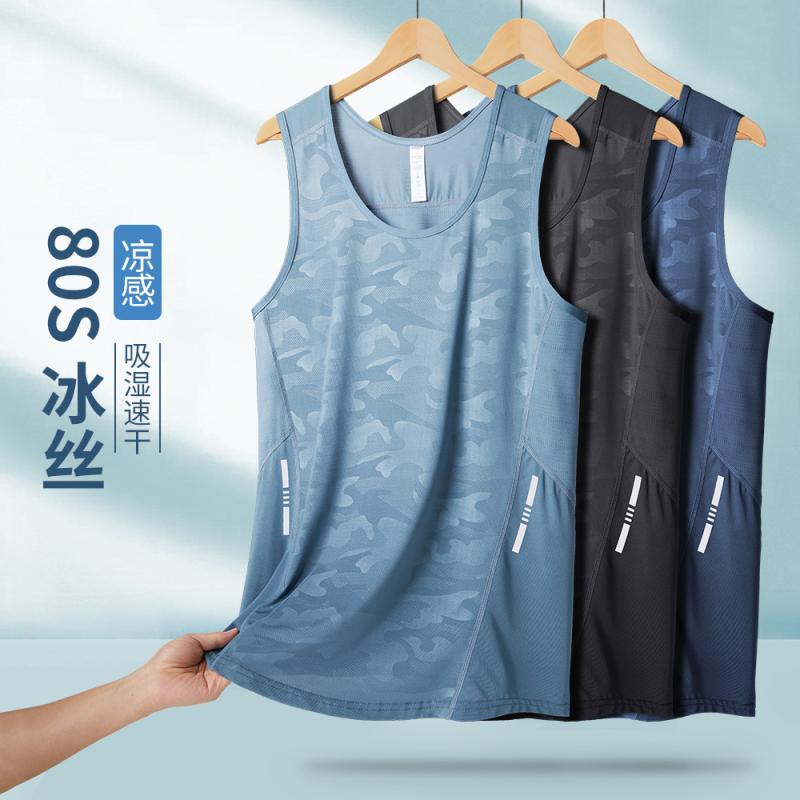 ジム 運動着 トレーニングウェア スポーツウェア ランニングウェア　スポーツ　メンズ スポーツ ベスト メンズ 冷感 薄型 フィットネス 速乾 服 夏 ランニング バスケットボール トレーニング ノースリーブ 吸汗性 Tシャツ