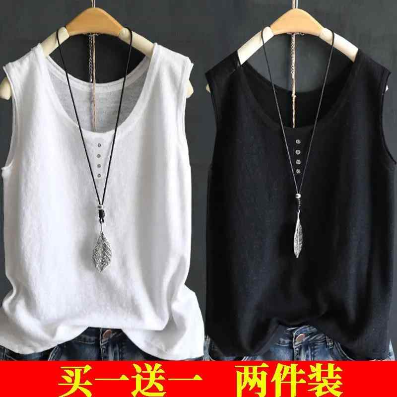 トップス 女性用 シンプル 無地 大人カワイイ Vネック　キャミソール　ノースリーブ ソリッドカラーの ..