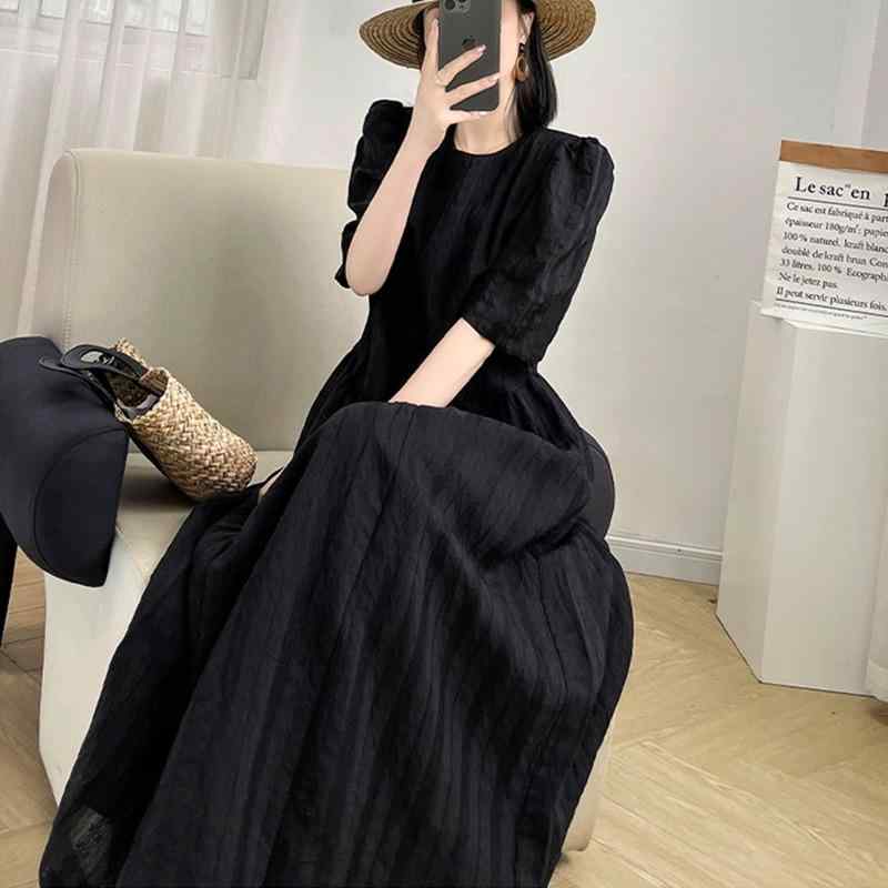 レディース おしゃれ スカート かわいい きれいめ ロングスカート　ドレス　レディース 大きいサイズ レディース 夏の 軽くて エレガントな フランスの 足首の 長い スカート 太った 女の子 黒の スリム ドレス