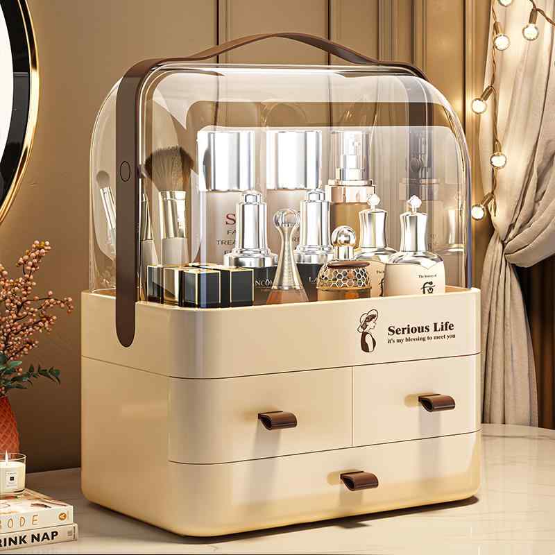 おしゃれ シンプル 小物 収納 ボックス　引き出し 化粧 品 収納 ボックス デスク トップ 引き出し 式 ..