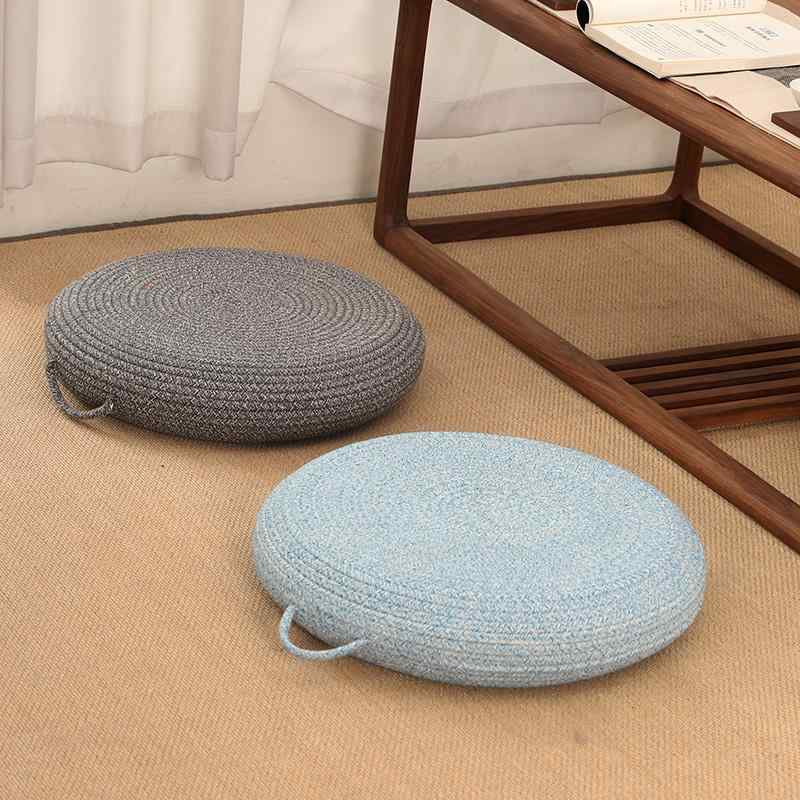 柔らかい おしゃれ さらさら 快適 ソファ　カバー　クッション 和風 無地 円形 畳 布団 クッション フ..