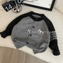トップス 防寒 かわいい 暖かい シンプル 子供服 セーター ニット 男の子 セーター 子犬 2024 カラーマッチング カーディガン 秋 子供服 韓国 コート...