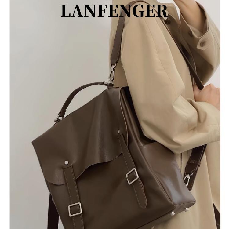 女性 かわいいリュック 韓国 オシャレ リュック　レディース　おしゃれかわいい LANFENGER レトロ ベジ..