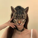 仮面 マスク レディース メンズ コスプレ 仮装 仮面 パーティ コスプレ シミュレーション 3 D 猫 マスク ハーフ フェイスマスク ダンス パフォーマンス...
