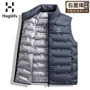 トップス ゆったり 羽織り 保温 シンプル レディース ダウン ベスト HAGLOFS マッチスティック グラフェン ホワイトダックダウン ウエスト コート ダ...
